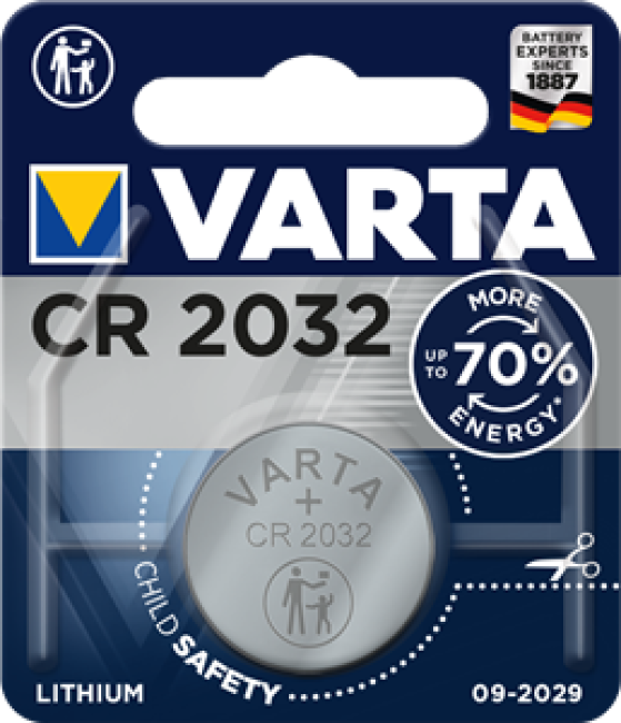 Knopfzellenbatterie Varta CR2032